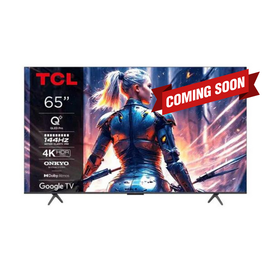 شاشة TCL 65 T8B 4K 144HZ QLED TV with Google TV and Game Master Pro 3.0