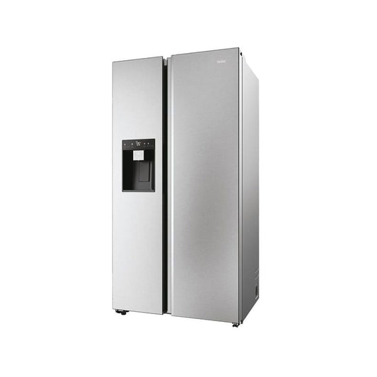 ثلاجات هاير HSW59F18EIMM 22ft Side By Side Refrigerator, Gray