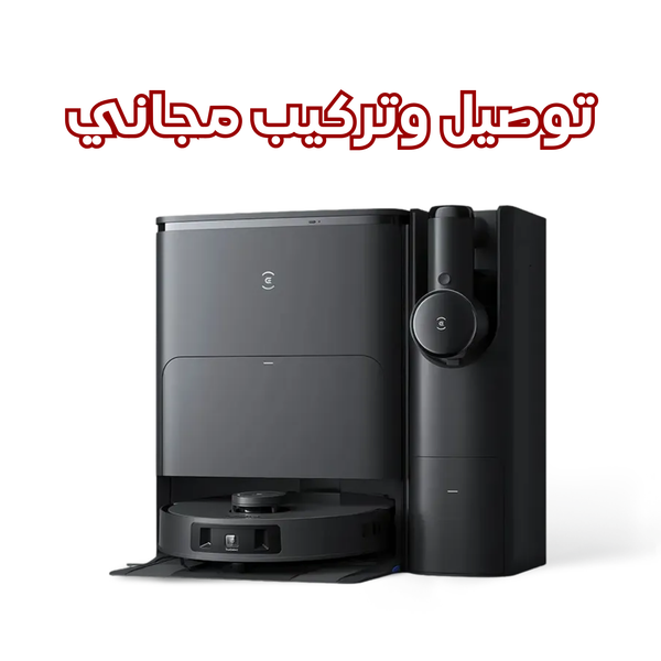 مجموعة Ecovacs Deebot T30s - مكنسة كهربائية روبوتية - أسود