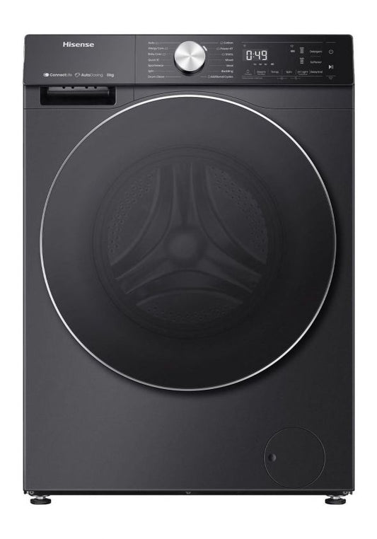 غسالة ملابس تحميل امامي ومجففة (12+8) كغم من هايسنس Hisense WD5S1245BB 12kg Washer & 8kg Dryer