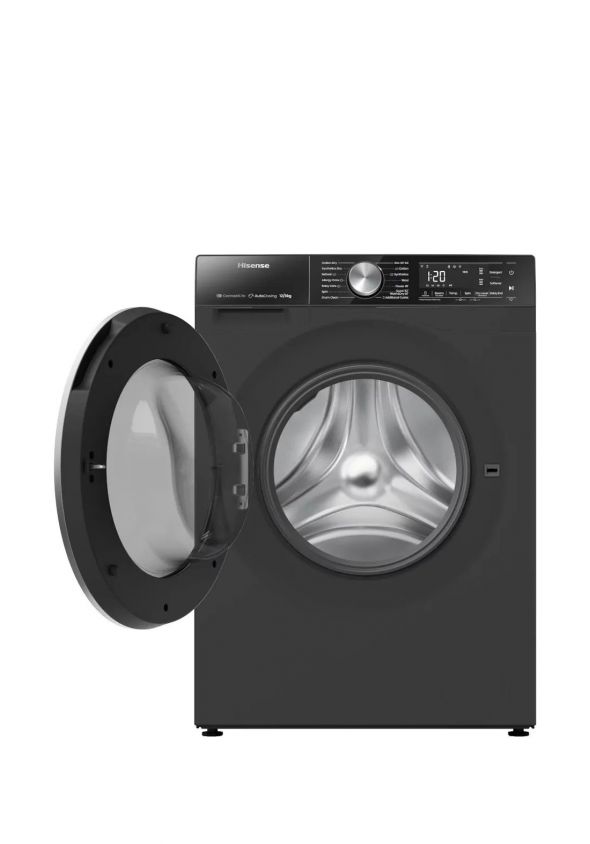 غسالة ملابس تحميل امامي ومجففة (12+8) كغم من هايسنس Hisense WD5S1245BB 12kg Washer & 8kg Dryer