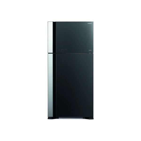 ثلاجة هيتاشي بابين - 27قدم - R-VG760PUQ7 - اسود زجاجي